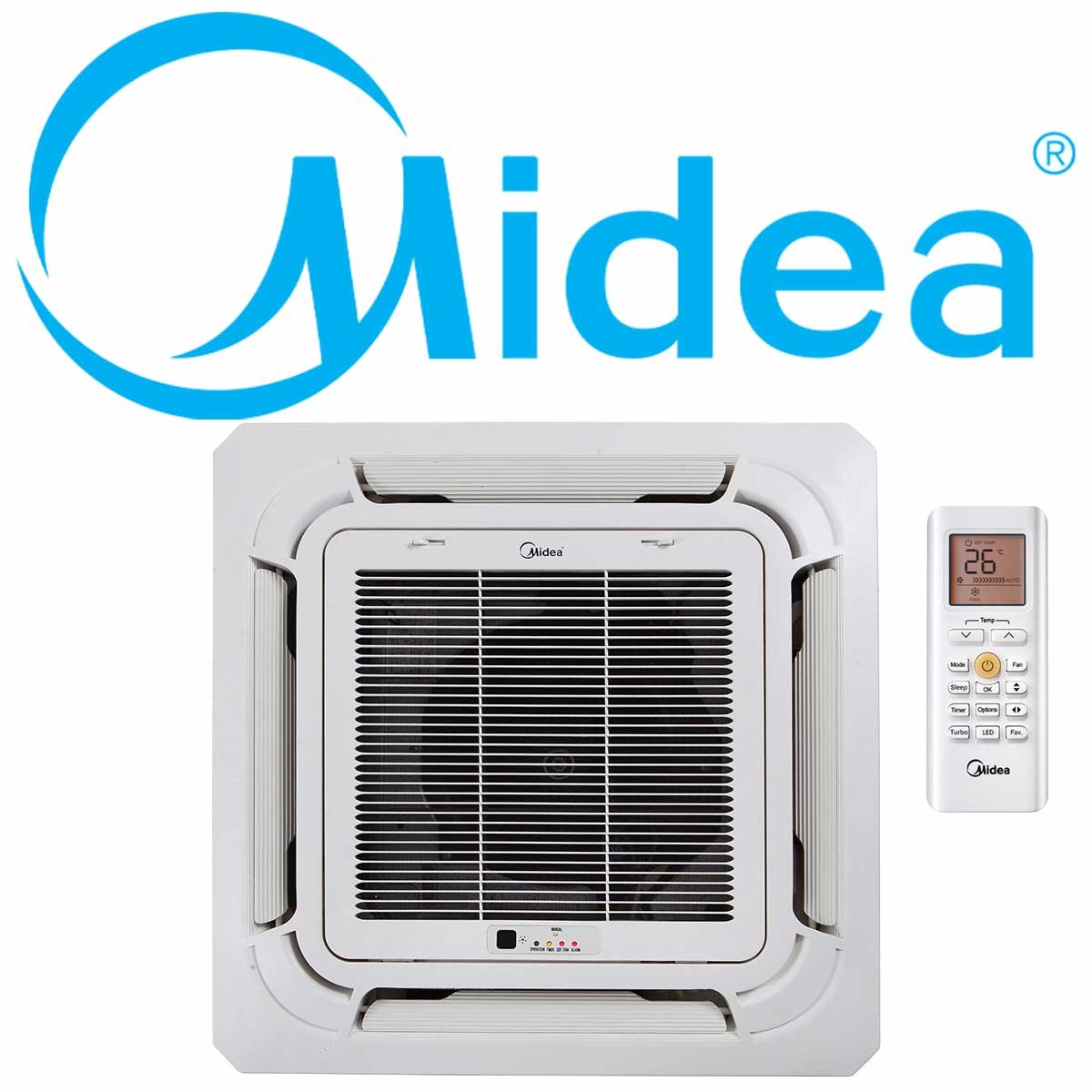 Midea 4 Wege Deckenkassette inkl. Paneel MCA3U-12FNXDO 3,52 kW