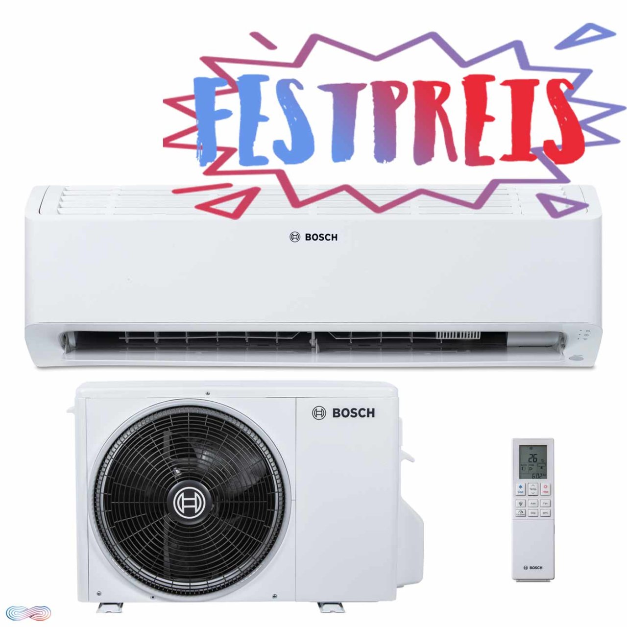 BOSCH Climate Class 6000i 3,5 kW Klimaanlage inkl. Montage