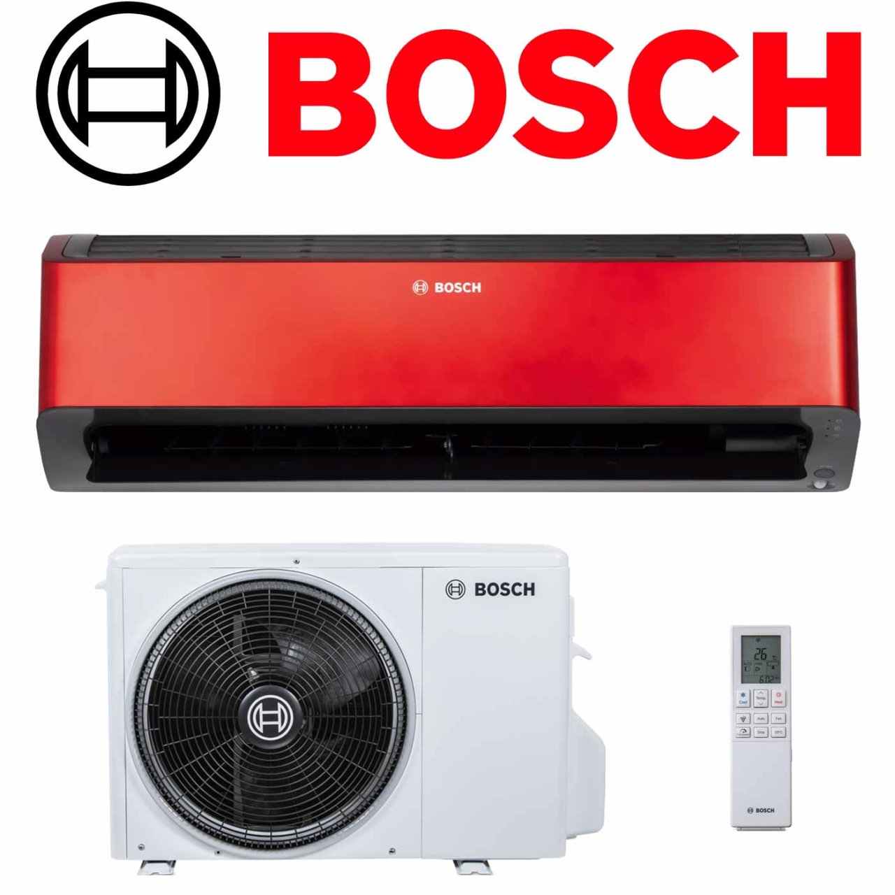BOSCH Climate Class 8000i 35 ER Klimaanlage 3,5 kW | Rot